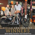 2016 Dinner4Two Harley Davidson Winner