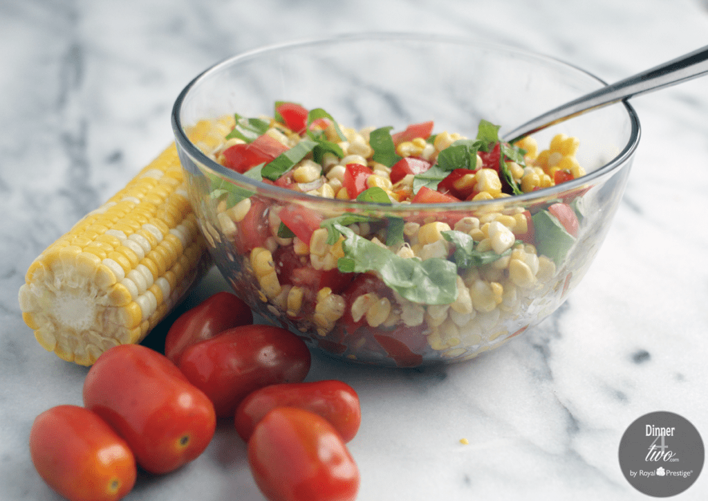Corn and Tomato Salad with Balsamic Glaze
