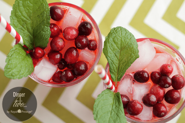 Cranberry Mint  Holiday Punch
