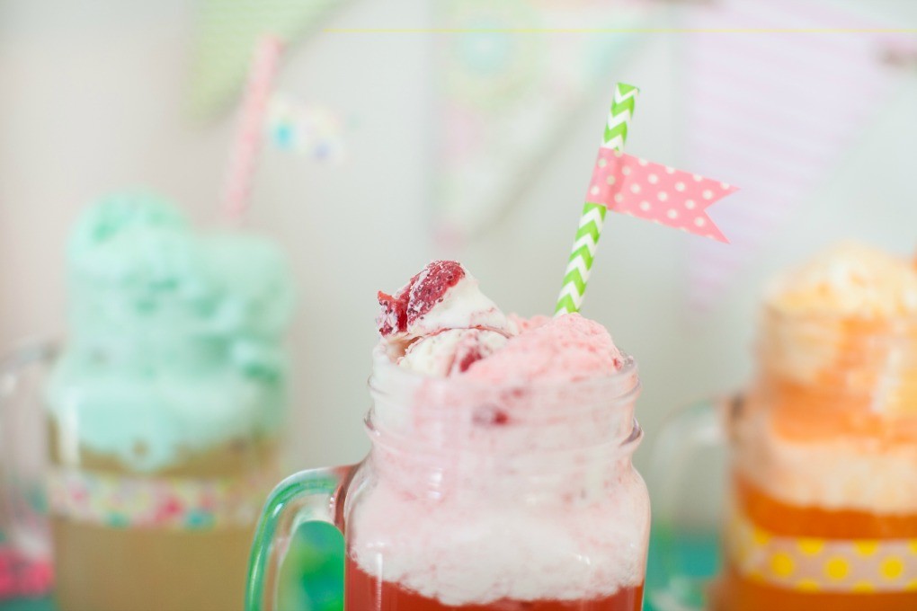 Spring Fizzy Floats