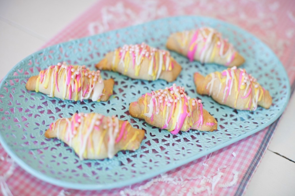 Chocolate Caramel filled Easter Croissants