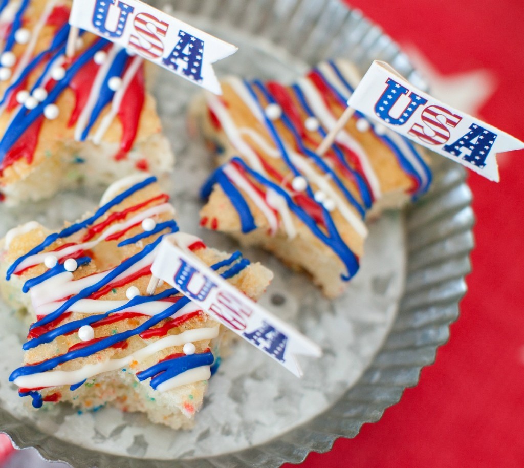 Old Glory Star Cupcakes