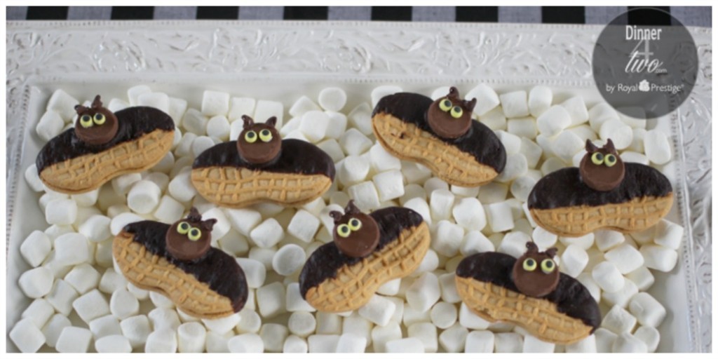 We're Batty for Nutter Butter Halloween Bat cookies