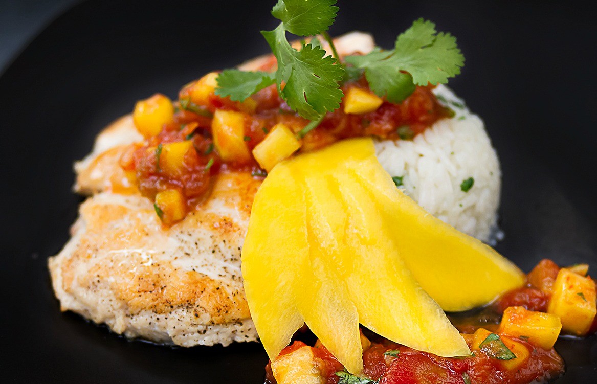 Chicken Mango Salsa With Cilantro Rice - Dinner 4 Two