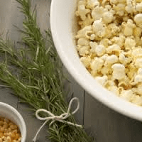 Artesian popcorn, rosemary parmesan popcorn
