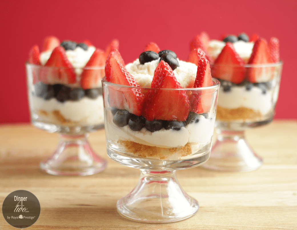 Mini Berry Marscapone Trifle by Dinner4Two