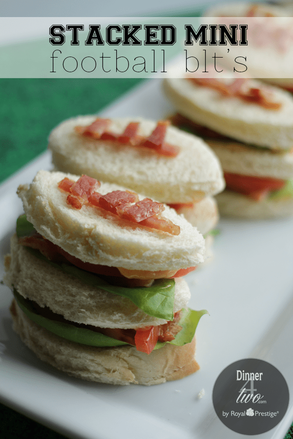 Dinner4Two Mini Club Football Sandwiches