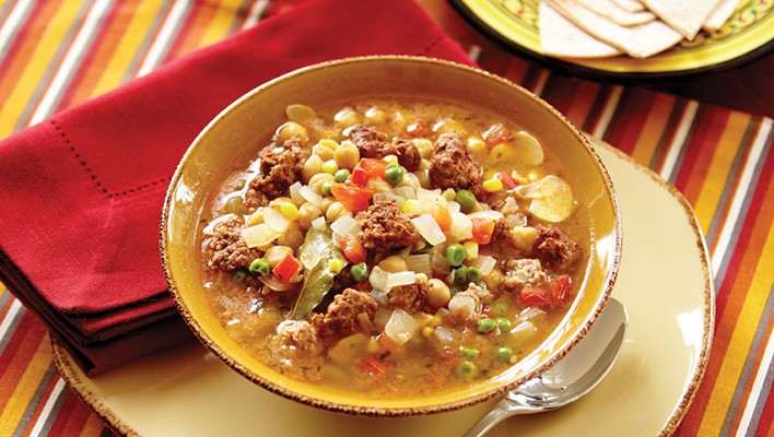 Garbanzo and Sausage Soup